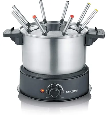 Zdjęcie produktu dla Severin FO 2470, 8 os., 1,4 l, Czarny, Stal nierdzewna, Okrągły, Stal nierdzewna, obrotowy