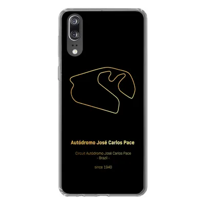 Produktbild von MuchoWow® Handyhülle Schutzhülle Hülle für Huawei P20 Brasilien - F1 - Rennstrecke Silikon Softcase Handy Hülle - Hardcover