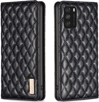 Produktbild von Xiaomi Poco M3 Hülle, Elegant Bookstyle Flip Leder Kartenfächer Schutzhülle mit Ständer für Xiaomi Poco M3 Schwarz