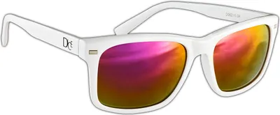 Produktbild von DICE - Damen/Herren Sonnenbrille - Vollrandrahmen - UV400 Schutz - Weiß/Lila
