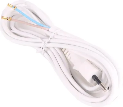 Productafbeelding van Euro aansluitsnoer 2x0.75 - 2m - Wit