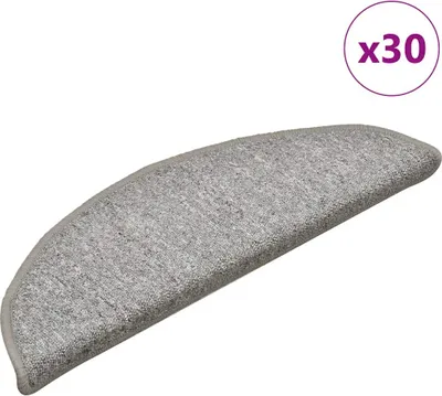 Produktbild von Stufenmatten 30 Stk. 56x17x3 cm Hellgrau Halbrund