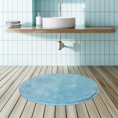 Produktbild von Bosdela Badezimmerteppich Set - Ø90 cmTurquoise