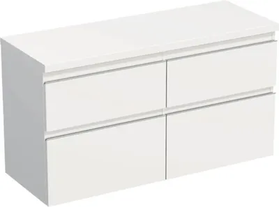 Obrázok produktu pre Skrinka pod umývadlo Jungborn TRENTA biela matná 116,7 x 64,6 x 44,5 cm