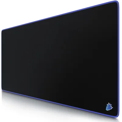 Imagen del producto de Alfombrilla para ratón gaming Titanwolf XXL, 900 x 400 x 3 mm, base para escritorio, lavable, base antideslizante, velocidad y precisión, con iluminación azul