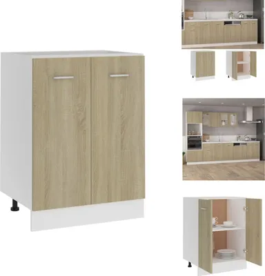 Produktbild von vidaXL Unterschrank Sonoma-Eiche 60x46x81,5 cm Holzwerkstoff -  Küchenschränke