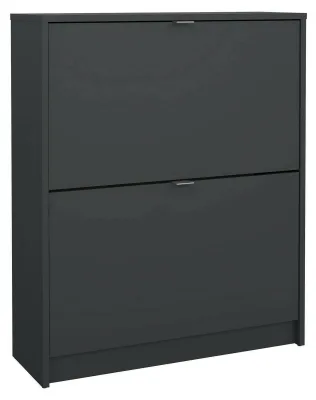Produktbild von Schuhschrank Hughette, Schuhregal, Mehrzweck-Eingangsgarderobe, Möbel für Schuhe, 70x24 h85 cm, Grau