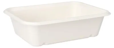 Produktbild von Schalen, Zuckerrohr "pure" ungeteilt 5,6 cm x 15,3 cm x 20,3 cm weiss