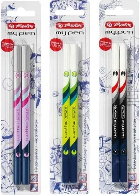 Immagine prodotto di Cancella per inchiostro + pennarello Herlitz, 2 pezzi My.pen, spessore M