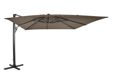 Produktbild von Lesli Living Ampelschirm "Taurus" Taupe 3x4 m
