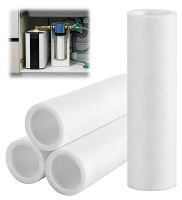 Produktbild von Ersatzfilter 80 µm Wollfaser Hauswasserfilter 4 Stück