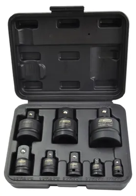 Productafbeelding van Awtools set van 8 slagmoersleutels, CrMo, zwarte uitvoering