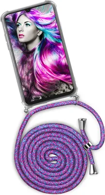 Produktbild von TWIST-Case + TWIST-Cord für Samsung Galaxy A90 5G, Farbe:Crazy Unicorn (Silber)