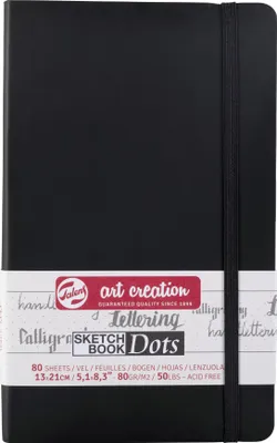 Produktbild von Talens Art Creation Skizzenbuch mit Punktraster 13 x 21 cm, 80 g, 80 Blätter