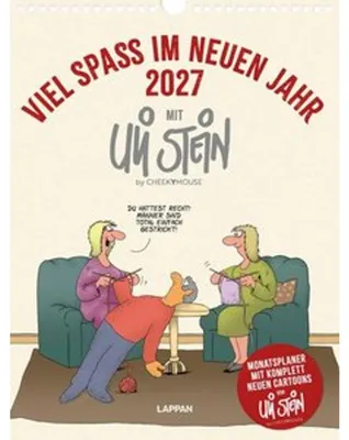 Obrázok produktu pre Viel Spaß im neuen Jahr 2027 mit Uli Stein: Monatsplaner mit komplett neuen Cartoons