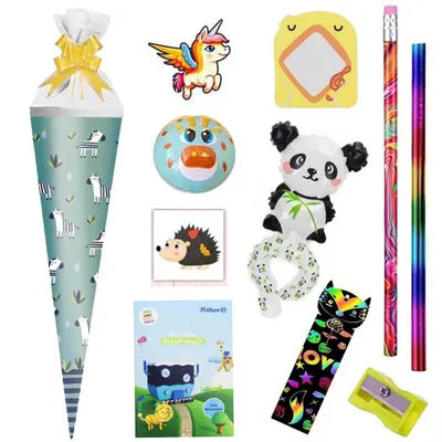 Produktbild von Herlitz Schultüte Zebra mint 35 cm gefüllt