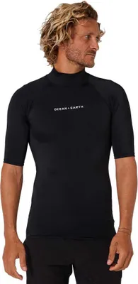 Produktbild von Ocean & Earth Script Kurzarm-rashguard Schwarz M Schwarz M