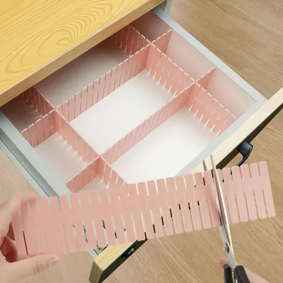 Produktbild von Schubladenteiler 16-teilig Rosa Verstellbare Organizer