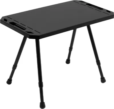 Produktbild von Outdoor-Klapptisch, Tisch aus Aluminiumlegierung, Campingtisch, leicht, anhebbar, geeignet für Zuhause, Picknick im Freien, Camping usw., Schwarz