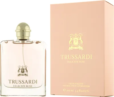 Zdjęcie produktu dla Trussardi Delicate Rose, Kobiety, 100 ml, Butelka jednorazowa, Liście bambusa, Kumquat, Yuzu, Jabłko, Jaśmin, Kwiat lotosu, Różowy, Cedr, Piżmo, Drzewo sandałowe, Drewniany