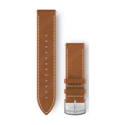 Obrázok produktu pre Garmin - 010-12691-0A - Náhradný/vymeniteľný náramkový remienok - 20 mm - Kožený - Svetlohnedý