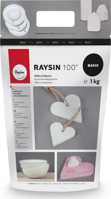 Produktbild von Rayher Gips Gießpulver Raysin 100 "weiß" 1 Kg Beutel
