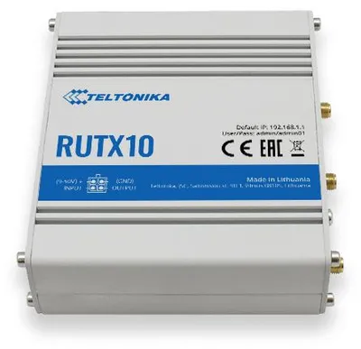 Obrázok produktu pre Teltonika RUTX10, Wi-Fi 5 (802.11ac), Dvojpásmový (2,4 ghz/5 ghz), Ethernet / LAN pripojenie, Biela, Stolový smerovač