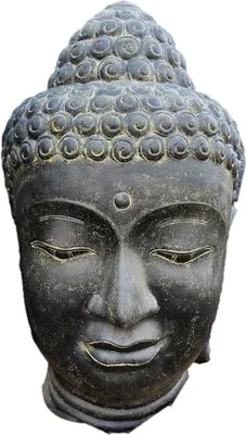 Produktbild von Wunderschöner Großer Buddha Kopf für ihren Garten Frostfest Neu ca 100cm H, KA-BR-BH-100
