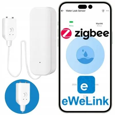 Produktbild von eWeLink ZigBee Wassermelder mit Sonde für Home Assistant