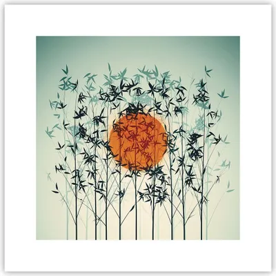 Produktbild von Poster - Poster ohne Rahmen - Westen Sonne Gras - 30x30 cm - Wand Bild - Wanddeko - Wandbilder - Kunstposter - Wandposter - Bilder - Kunstdruck - Wanddekoration - Wandbild - P2XAC30x30-5104