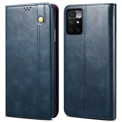 Obrázek produktu pro Pouzdro pro Xiaomi Redmi 10, kožené flip pouzdro peněženka s funkcí stojánku modré