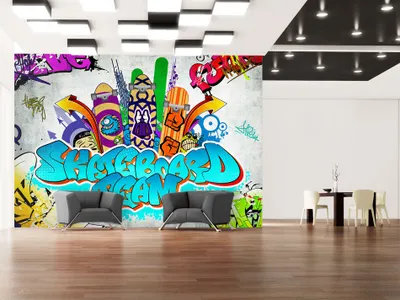 Produktbild von Vlies Fototapete 400x280 cm Tapeten Wandtapete XXL Graffiti 10110905-46