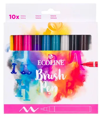 Zdjęcie produktu dla Pędzelek akwarelowy ECOLINE, 10 sztuk Galaxy