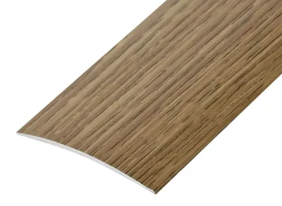 Zdjęcie produktu dla Profil progowy owalny aluminiowy 60x5,1mm klejony Cezar Dąb Mat 1m