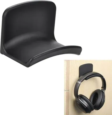 Produktbild von Silikonische Headsethalter, 2er Set, universell für Gaming-Controller, Gamepad, Tisch, Schreibtisch, Wand, schwarz