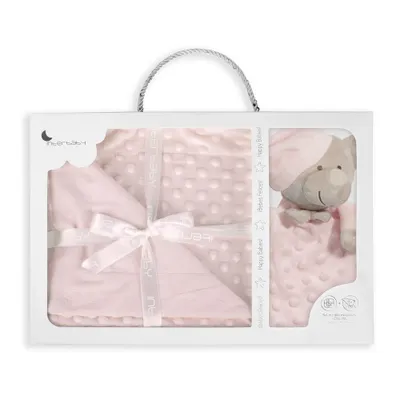 Produktbild von Interbaby - Blasen Decke 80X110 CMS. + Dou Dou 28X17 CMS. - Mod. Osito - Rosa