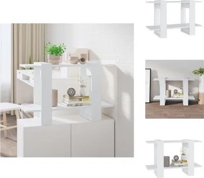 Produktbild von vidaXL Bücherregal/Raumteiler Weiß 80x30x51 cm -  Bücherregale & Bücherschränke