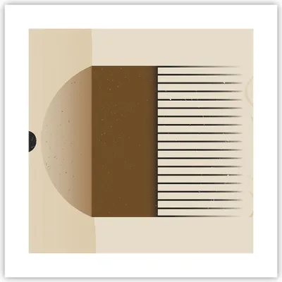 Produktbild von Poster - Poster ohne Rahmen - Abstraktion Geometrisch Boho - 40x40 cm - Wand Bild - Wanddeko - Wandbilder - Kunstposter - Wandposter - Bilder - Kunstdruck - Wanddekoration - Wandbild - P2XAC40x40-4826
