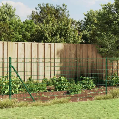 Obrázek produktu pro vidaXL Drátěné pletivo zelená 0,8x25 m pozinkovaná ocel