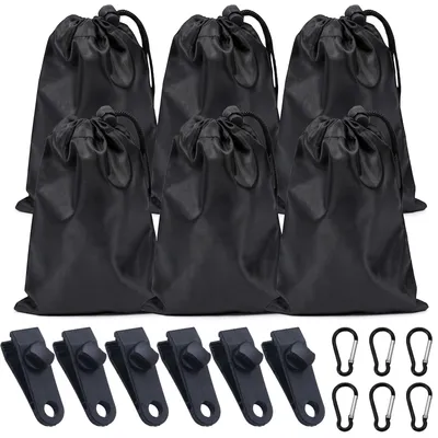Produktbild von Wasserdichte Zeltheringe, Set mit 6 Sandsäcken (20 x 25 cm) für den Einsatz im Freien