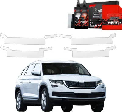 Obrázek produktu pro Ochranná fólie 4 v 1 Grizz Protector na prahy – Škoda Kodiaq (2016–2023)