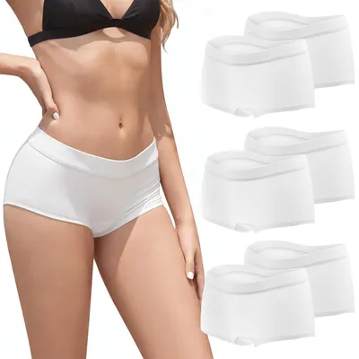 Image de Shorts boxers pour femmes, en coton, lot de 6