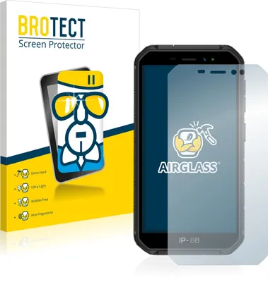 Produktbild von BROTECT Schutzglas für Ulefone Armor X7 Pro Schutzfolie Panzer Folie Glas Display Schutz klar