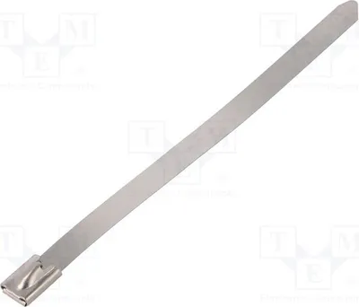 Obrázok produktu pre 10 kusov plastových sťahovacích pásov, farba: BU74-150. Kovové sťahovacie pásy 1112N, dĺžka: 150 mm, šírka: 7,9 mm