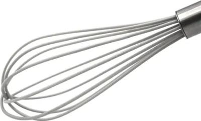 Produktbild von Schneebesen mit Silikonstreben und Edelstahlgriff - ergonomisch & langlebig
