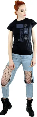 Produktbild von Star Wars - "The Last Jedi The Resistance" T-Shirt für Damen BI42605 (XL) (Weiß)