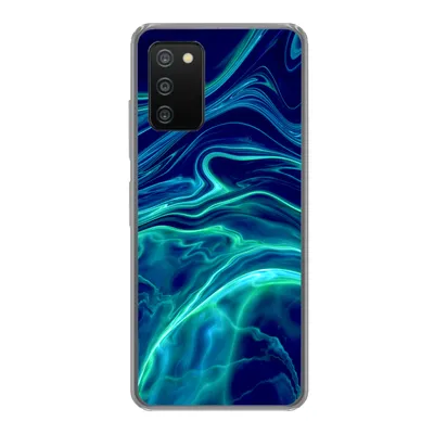 Produktbild von MuchoWow® Handyhülle Schutzhülle Hülle für Samsung Galaxy A03s Abstrakt - Wellen - Design Silikon Softcase Handy Hülle - Schutz