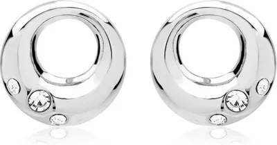 Produktbild von 925er Silber Ohrstecker hochglanzpoliert mit Zirkonia