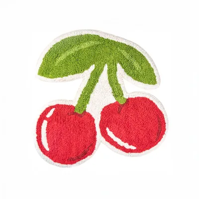 Image de Tapis de bain Sass & Belle Cherry, environ 50 x 44 cm