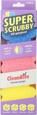 Image de Cleanrite éponge à récurer 3 pièces